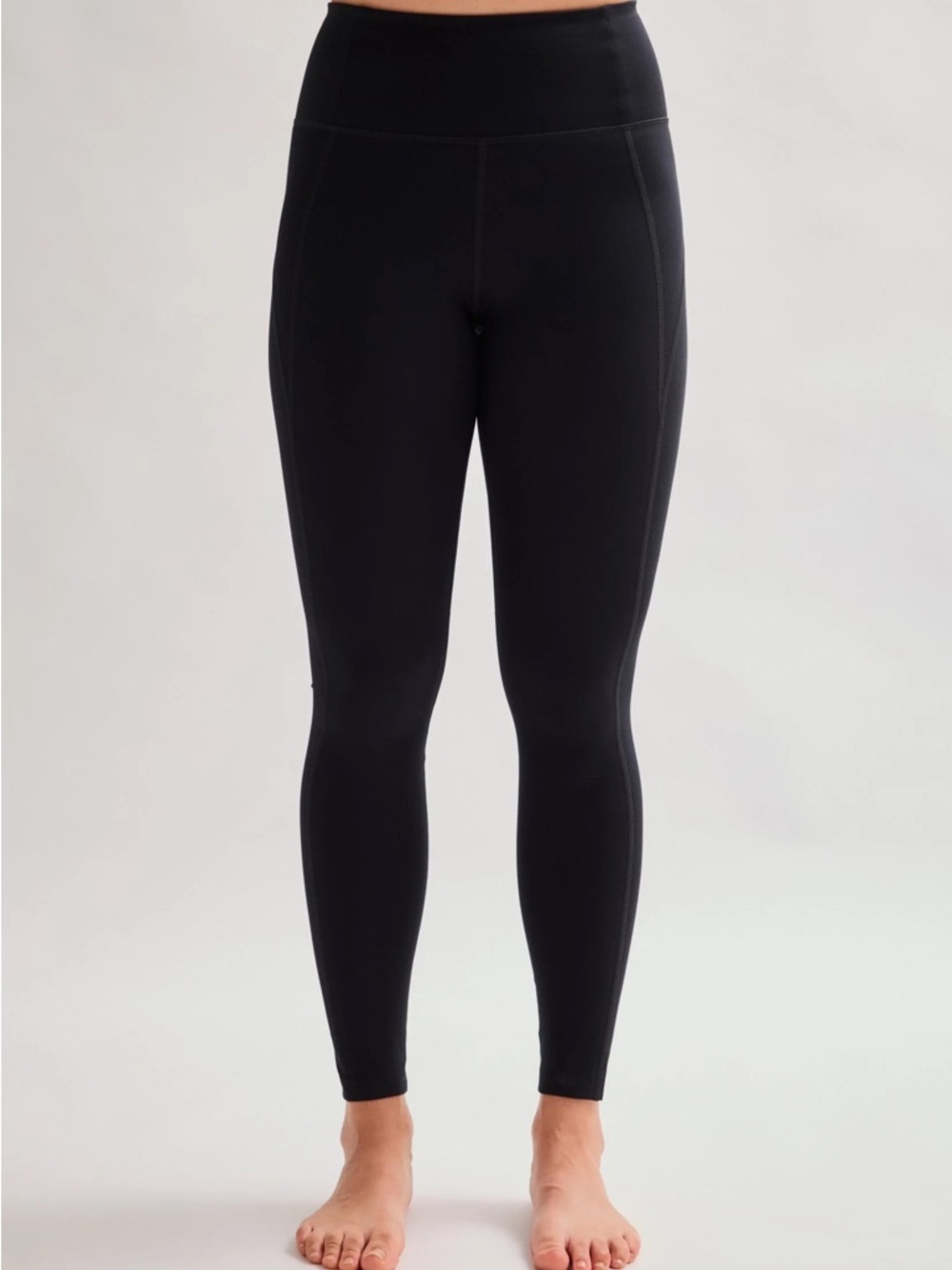 Girlfriend Collective Black Compressive High-Rise Leggings Activewear Size Small